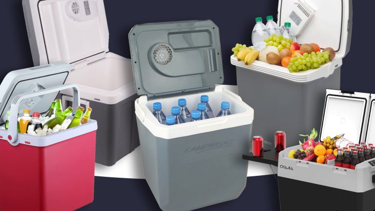 Fünf aktuelle elektrische Kühlboxen für Kühlung auf Reisen.