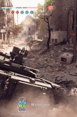 Screenshot von einem Panzer, der durch die Map Belagerung von Kairo in Battlefield 6 fährt.