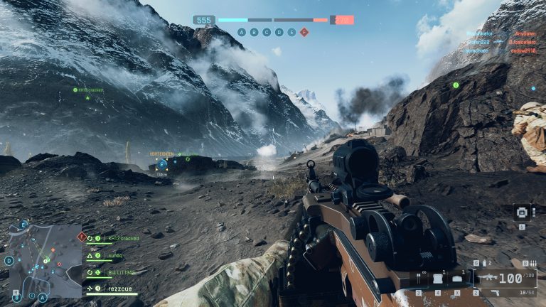 Battlefield-6-2 Screenshot von Battlefield 6, auf dem die Versorger-Klasse zu sehen ist.