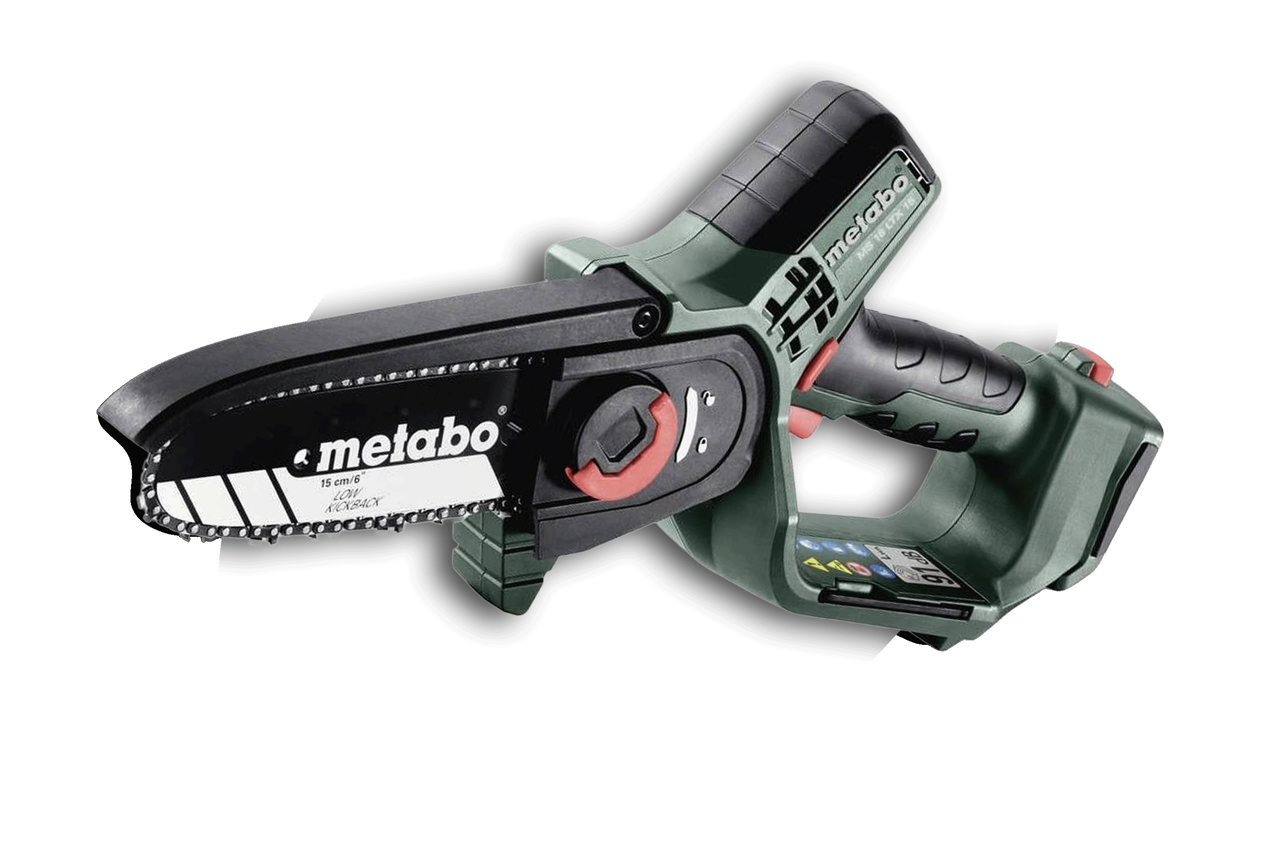 Bild der Akku-Kettensäge MS 18 LTX 15 von Metabo.