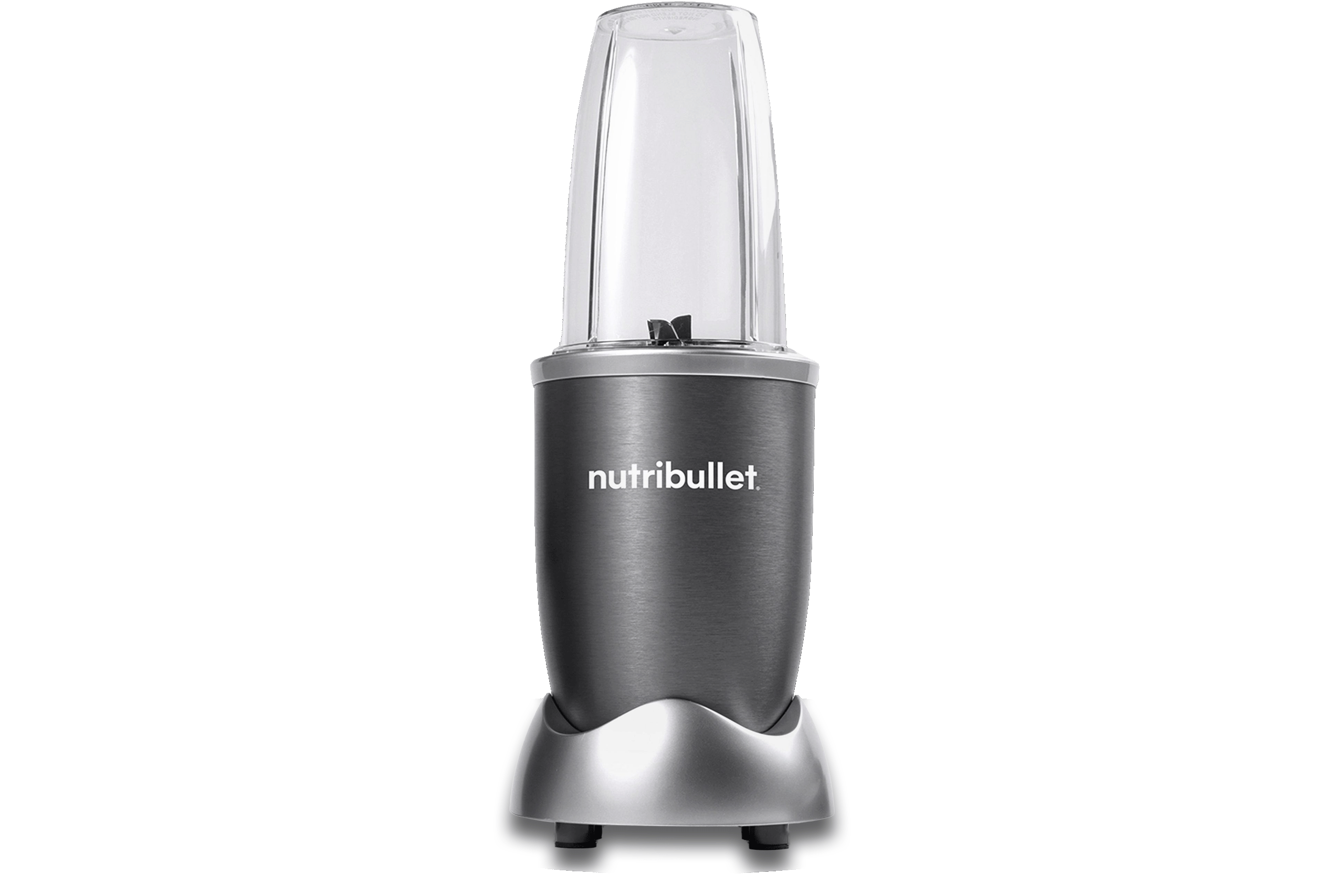 Der Nutribullet Smoothie-Maker NB606DG freistehend auf weißem Hintergrund.